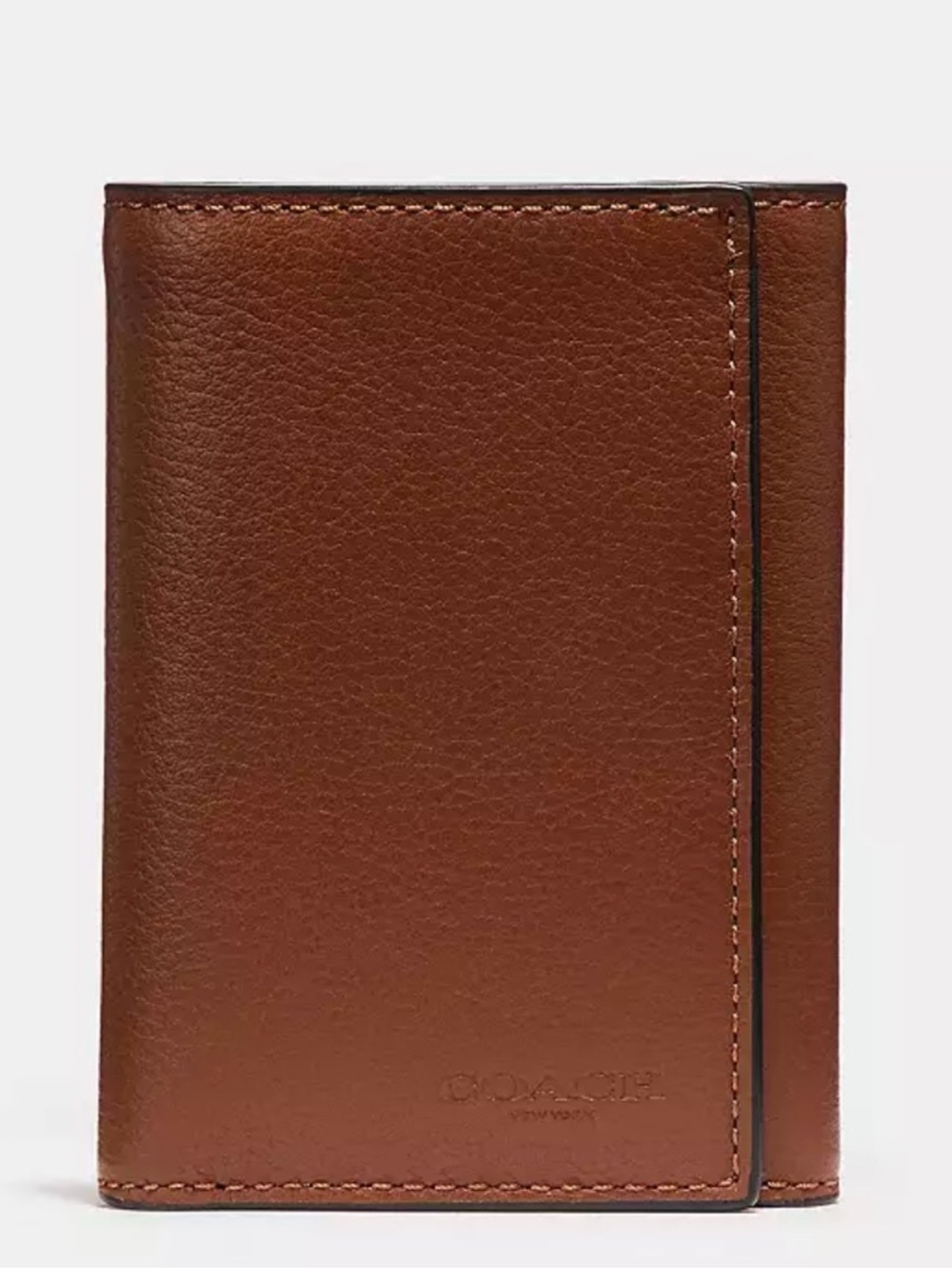 Coach Brown Leather Passport Wallet - Picture 3 of 3